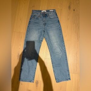 Denim Forum Light Blue Hi-Rise Baggy Jeans